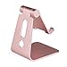 Mothca Adjustable Aluminum Cell Phone Holder, 270 Degree Rotating Multi Viewing Angle Mobile Phone Stand, Universal Desktop Charging Dock for iPhone Samsung Nintendo Switch iPad Tablet (Rose Gold)