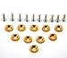 Amooca Gold Password JDM Aluminum Alloy Fender Bumper Engine Dress Up Washers Kit with Bolts