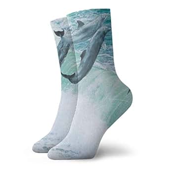 Amazon.com: Crew Socks Dolphins Ocean Athletic Socks