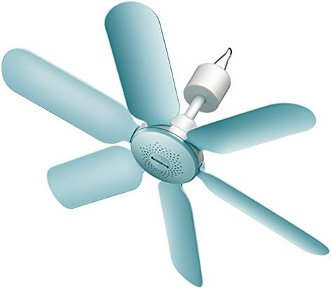 INHDBOX 220V 7W Ceiling Fan,Ultra Quiet Mini Electric Hanging Fan For Baby,Saving Energy-Power Switch Control (blue)