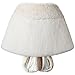 Caracilia Faux Fur Shawl Wrap Stole Cape for Women Beige S CA95