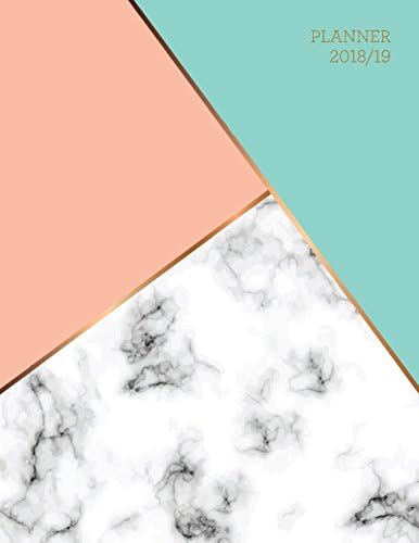 Planner 2018-2019: Marble + Gold Design | Jul 18 - Dec 19 | 18 Month Mid-Year Weekly View Planner Organizer with Motivational Quotes + To-Do Lists (Weekly View Planners)