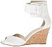 Nine West Women's Crudenza Leather Wedge Sandal