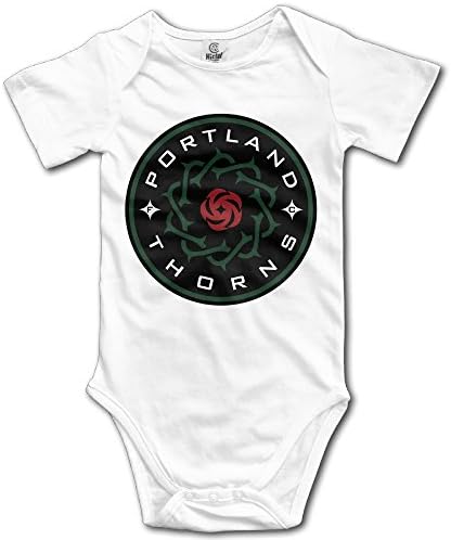 Portland Thorns FC NWSL Logo Baby Girls White Romper Bodysuit