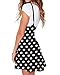 YOINS Women's Suspender Skirts Basic High Waist Versatile Flared Skater Skirt B-Black L