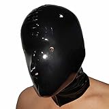 Lequida Brand New Black Latex Rubber Gummi Hood Mask (One Size)