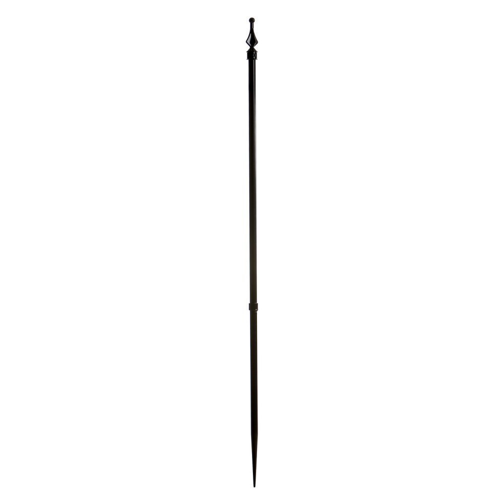 Specrail Roxbury ROXBURY24P Aluminum Spike Post Fence with Finial Cap, 39-Inch, Black