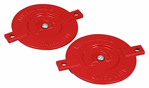 FDC Quick Plug Fire Department Cap 2-1/2" Red Metal - Thumbnail 2
