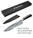 Chef Knife - Maxblademark Pro Kitchen Knife 8 Inch Chef's Knives, German High Carbon Stainless Steel Knife with Damascus Pattern, Ergonomic Handle, Ultra Sharp, Knife Sheath and Stylish Package