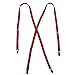 CTM Women's Elastic Clip-End 1/2 Inch Skinny Urban Suspenders
