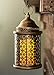 Decorative Flickering Flameless LED Candle Lantern with Remote Control (Rustic Brushed Gold)