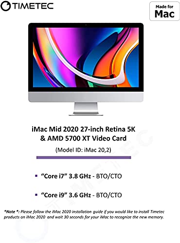 Timetec 32GB KIT(2x16GB) DDR4 2666MHz/2667MHz PC4-21333/PC4-21300 Compatibel voor Applevoor medio 2020 iMac (20,1/20,2… - Image 4