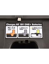 Ryobi P118 NiCd Cargador de batería de ion de litio y dos baterías P102 (Bulk Packaged)