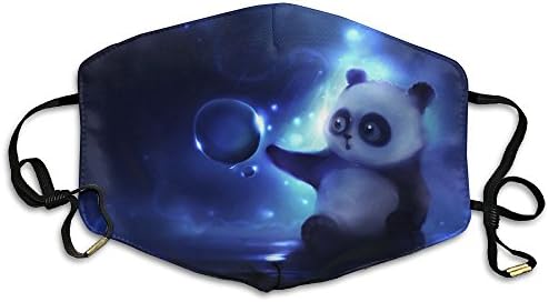 KZ MASKS Unisex Animal Cute Baby Panda Printed Cotton Mouth-Masks Face Mask Polyester Anti-dust Masks