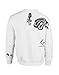Allntrends Women's Sweatshirt 1D Zayn Malik Tattoo Medium White