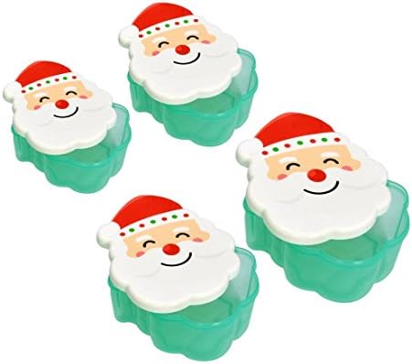 Little Kitchen Santa Claus Original Airtight Food Storage Food Container COMBO SET OF 4