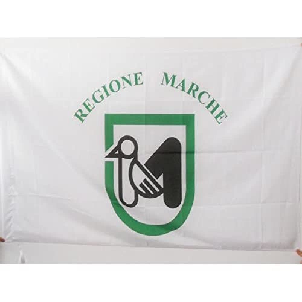 AZ FLAG - Marche Flag - 2x3 Ft - Italian Region Banner with Sleeve - 100% Polyester - Fade Resistant - Vivid Colors - 2' x 3' Feet - 90x60 Cm