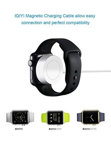 IQIYI [ Apple MFi Certified ] Apple Watch Charger,Magnetic Charging Cable for Apple Watch 38mm & 42mm - 0.3 Meter / 1.0ft