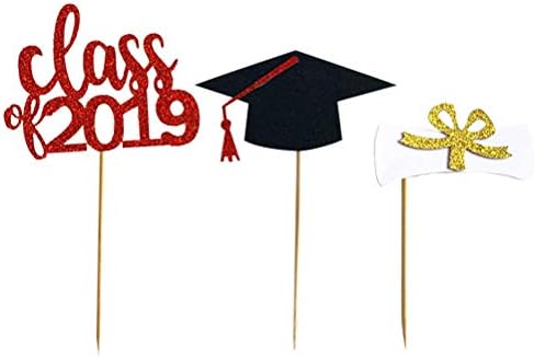 12pcs Graduation Season Cake Decorating Cards Cake Toppers