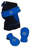 N'Ice Caps Little Boys and Baby Embroidered Wrap Around Hat and Mitten Set