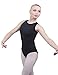 Dance Favourite Black Mesh Back and Droplet Keyhole Cutout Leotard