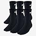 Nike Boys Crew Socks - 6 Pair, Black - for Ages: 5-7