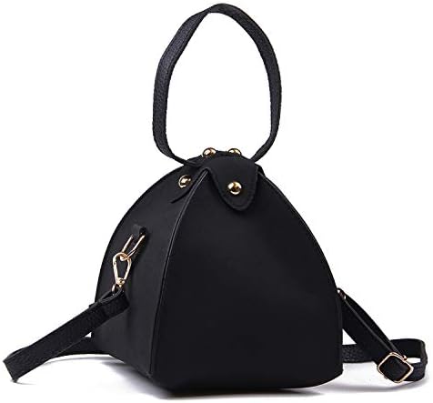 Oweisong Women’s Mini PU Leather Triangle Wristlet Purse Wallet Casual Clutch Crossbody Bag Satchel Shoulder Bag