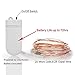 WEIERJIA 4Pack Micro LED String Lights Copper Wire Lights ;Battery Operated Portable Lights,Fairy Decor Rope Light for Christmas,Seasonal Decoration Home,Holiday, Party(Warm white,20 LEDs/7.2Feet)