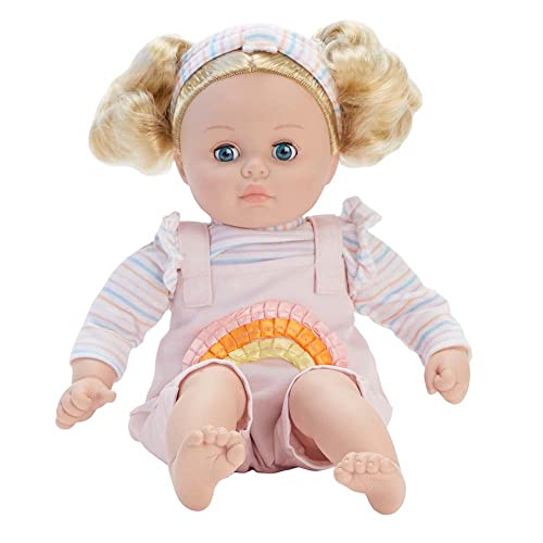 Madame Alexander 14" My Little Girl Rainbow Overalls Doll, Light Skin Tone