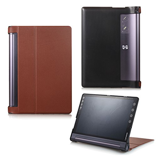 Cover for Lenovo Yoga Tab 3 Plus YT-X703 Inch Smart Slim Case Book Cover Stand Flip YT3-X90 (Brown) NEW