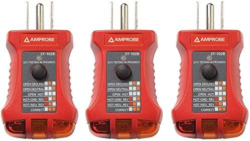Amprobe ST-102B Socket Tester with GFCI (Тhrее Pаck)