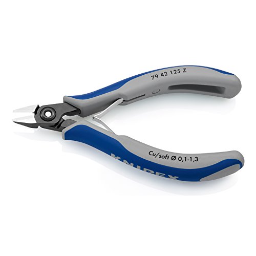 Knipex Präzisions-Elektronik-Seitenschneider brüniert, mit Mehrkomponenten-Hüllen 125 mm 79 42 125 Z – Bild 3