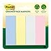 Post-it Greener Page Markers, Helsinki Collection, 1 in x 3 in, 50 Sheets/Pad, 4 Pads/Pack (671-4RP-A)