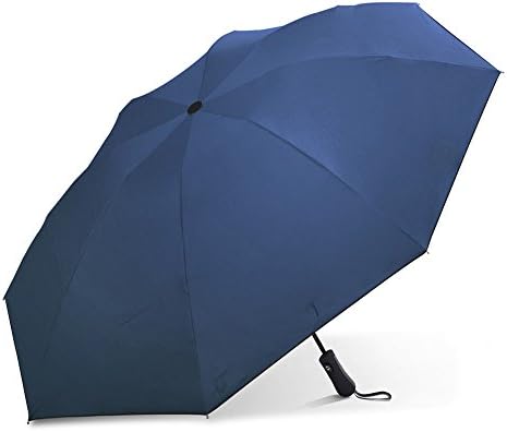 Rainwalk Anti-UV Compact Travel Umbrella-Windproof, Auto Open/Close (Navy Blue)