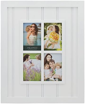 MELANNCO 4-Opening Plastic Window Collage Frame, White, 16-Inch-by-20-Inch