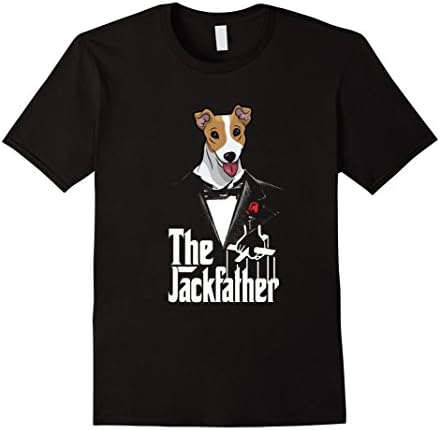 Mens The Jack Russell Terrier Father Mafia Shirt - Father's Day XL Black
