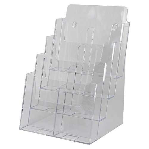 ClearAd LHFS84 Plastic Rack Card Literature Display Holder
