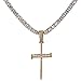 JINAO 18K Gold Plated 1 Row 4MM Diamond Iced Out Chain Macro Pave CZ Hip Hop Tennis Necklace
