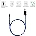 iPhone Charger,iCrius Powerline 4ft Visible Flowing Lightning Cable LED Charging&Sync Data Cords for iPhone 7/7 Plus/ 6/ 6 Plus/ 6s/ 6s Plus /5/5s/SE iPad/iPod/Beats Pill+ and More,1.2M(Blue)