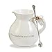Mud Pie Margarita Pitcher Set, White