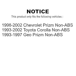 Front Rear Wheel Bearing And Hub Assembly Kit For