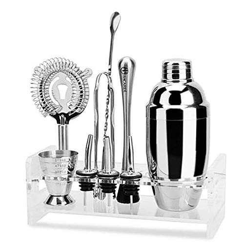XUSHEN-HU Cocktail-Set 550 ml Edelstahl-Shaker mit Acrylablage, Geschenkbox-Set Xueke Topf Glas Cocktail Werkzeug (Farbe… – Bild 3