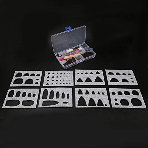 Pokerty Needle Felting Kit, DIY Non-Woven Fabric Needle Felting Template Mold Handcraft Making Tool Accessories Needle Felt Kit
