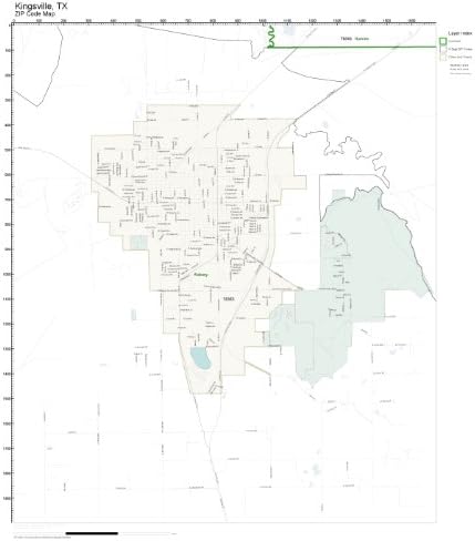 Kingsville Tx Zip Code Map Amazon.com: ZIP Code Wall Map of Kingsville, TX ZIP Code Map 