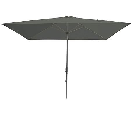 Dehner Sonnenschirm Samos, 2 x 3 m, grau - in verschiedenen Farben