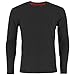adidas Men's Baselayer Climacool UPF Long-Sleeve Crew Shirt Undershirt (1-Pack), Black, MEDIUM