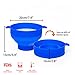 Popcorn Maker for Microwave Silicone Popcorn Popper Collapsible Popcorn with Reusable Easy to Use No BPA or PVC Toxins(blue)