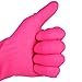 Flower Sea9 Waterproof Reusable  PVC Latex Rubber Long Gloves, Pink