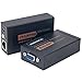 MOERISICAL VGA Cat5e Cat6 Extender 300ft Video Repeater Over Ethernet Cable, up to 100m, Sender+Receiver