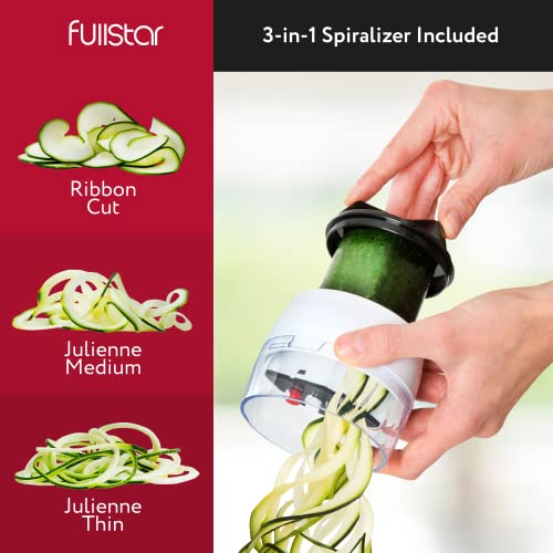 Fullstar Allin1 Vegetable Chopper, Mandoline Slicer & Cheese Grater